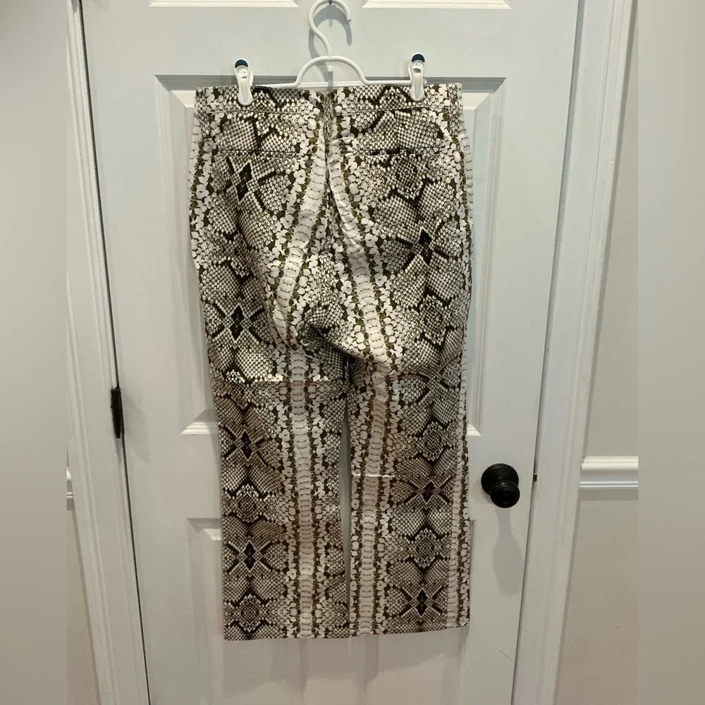 NWT J. Crew kick out crop pant in snakeskin sz 32 - Picture 5 of 9